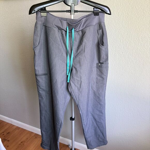 FIGS Technical Collection Rafaela Oversized Grey Scrub Set Nurse Doctor M/XL - Picture 3 of 10